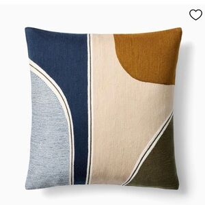 West Elm Crewel Outlined Shapes Pillow Cover